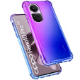 Puzdro pre Oppo Reno 10 / 10 Pro, Gradient Dropproof, Fialová / modrá