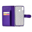 Klapkové puzdro pre Huawei P Smart 2019 / Honor 10 Lite, Glitter Mirror Wallet, fialové