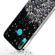 Obal na mobil pre Huawei Y6 2019 / Honor 8A, Glittery, čierne