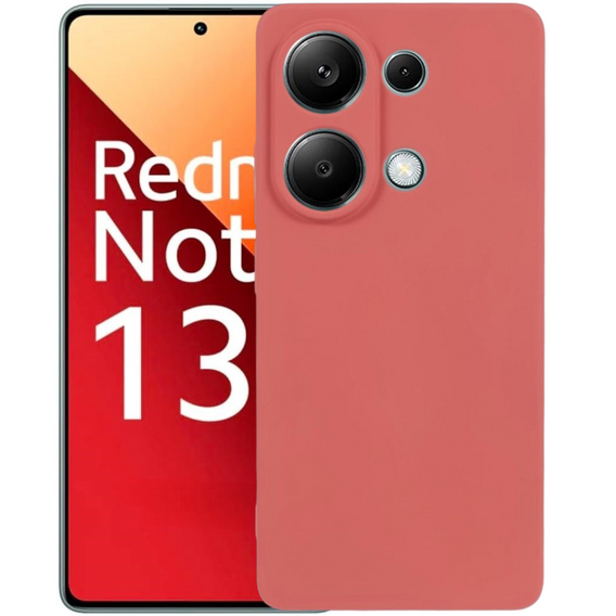 Obal na mobil pre Xiaomi Redmi Note 13 Pro 4G, Silicone Lite, červené