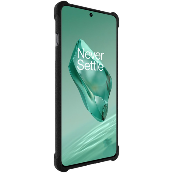 IMAK Obal na mobil pre OnePlus 12 5G, Dropproof, čierne