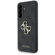 GUESS Obal na mobil pre Samsung Galaxy A56 5G, 4G Big Metal Logo, čierne