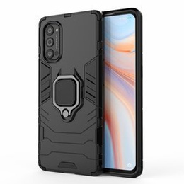 Obal na mobil pre Oppo Reno 4 Pro 5G, Kickstand Ring, čierne