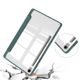 Puzdro pre Samsung Galaxy Tab S10 Lite / S10 FE / S9 FE, Smartcase Hybrid, so slotom na stylus, tmavozelené