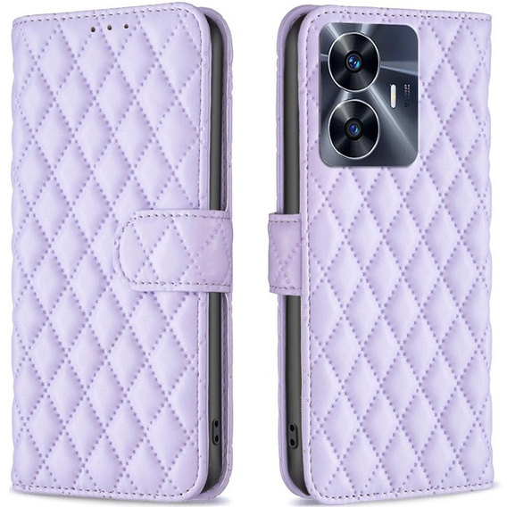 Klapkové puzdro pre Realme C55, Wallet, BINFEN COLOR, fialové