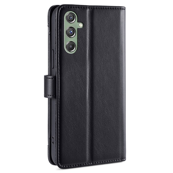 Klapkové puzdro pre Samsung Galaxy M34, Wallet Zipper Pocket, čierne