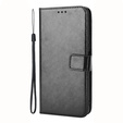 Klapkové puzdro pre Oppo A98 5G, Crazy Horse Wallet, čierne