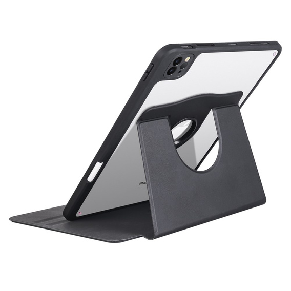Puzdro pre iPad Pro 11" 2022/2021/2020 (4/3/2 gen.), s priestorom pre stylus, otočné o 360°, čierne