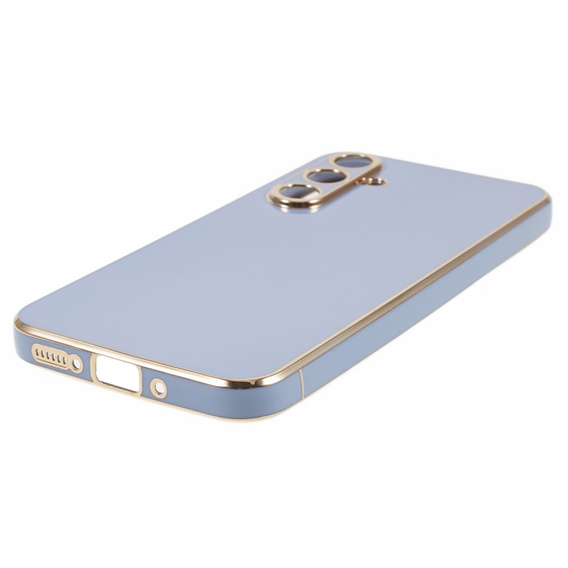 Puzdro pre Samsung Galaxy A25 5G, Glamour CamShield, modré  + 9H sklo