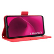 Klapkové puzdro pre T Phone 3 5G, Card Slot, červené
