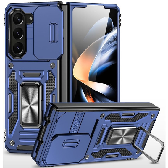 Obal na mobil pre Samsung Galaxy Z Fold6 5G, CamShield Slide, modré