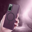 Puzdro pre Samsung Galaxy S20 FE, pre MagSafe, ERBORD Matt Case, tmavo fialová + sklo na displej