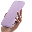 Puzdro Dux Ducis pre iPhone 17, Skin X Pro, s chlopňou, pre MagSafe, fialové