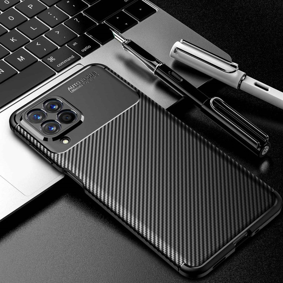 Obal na mobil pre Samsung Galaxy M53 5G, Carbon Gel, čierne