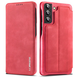Klapkové puzdro pre Samsung Galaxy S22+ Plus 5G, LC.IMEEKE, červené