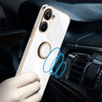 Obal na mobil pre Realme 10 4G, Electro Ring, biele