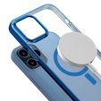 Obal na mobil pre iPhone 13, ERBORD Hybrid MagSafe Case, modré