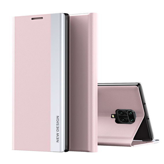 Klapkové puzdro pre Xiaomi Redmi Note 9S/9 Pro/9 Pro Max, Side Magnetic, ružové rose gold