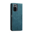 CASEME puzdro pre Xiaomi Redmi Note 10 Pro, Leather Wallet Case, modré