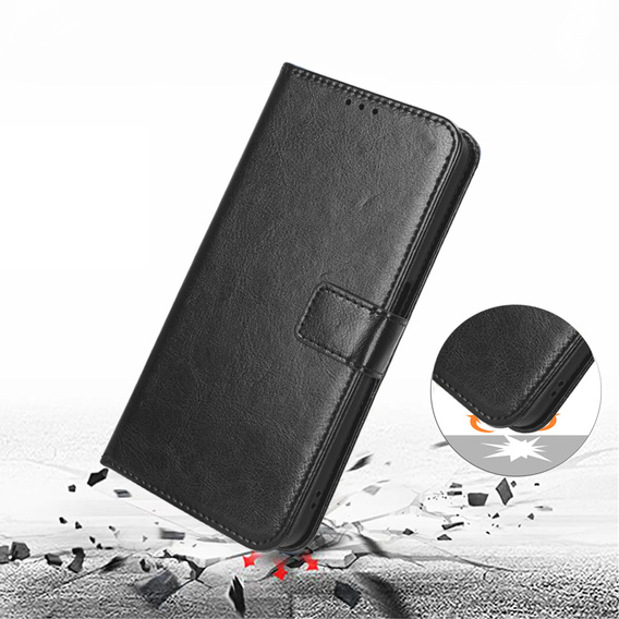 Klapkové puzdro pre OnePlus Nord CE5, Crazy Horse Wallet, čierne