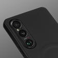 Obal na mobil pre Sony Xperia 1 VI, Leather Hybrid MagSafe, čierne
