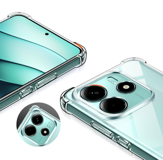 Puzdro pre Xiaomi Redmi Note 14 5G, Erbord Dropproof, priehľadné + sklo