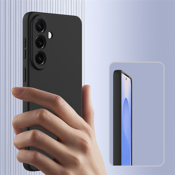 Silikónové puzdro Lite Case pre MagSafe pre Samsung Galaxy A57 5G, čierne