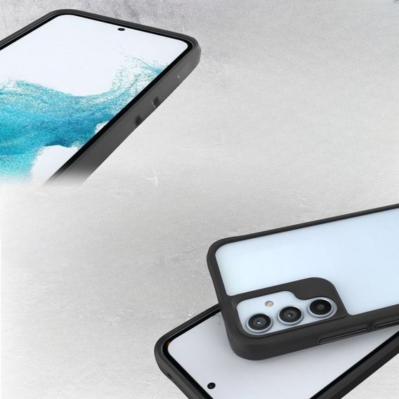Obal na mobil pre Samsung Galaxy A34 5G, Fusion Hybrid, transparentné / čierne