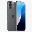 Tvrdené sklo na fotoaparát pre iPhone 16 / 16 Plus, priehľadné