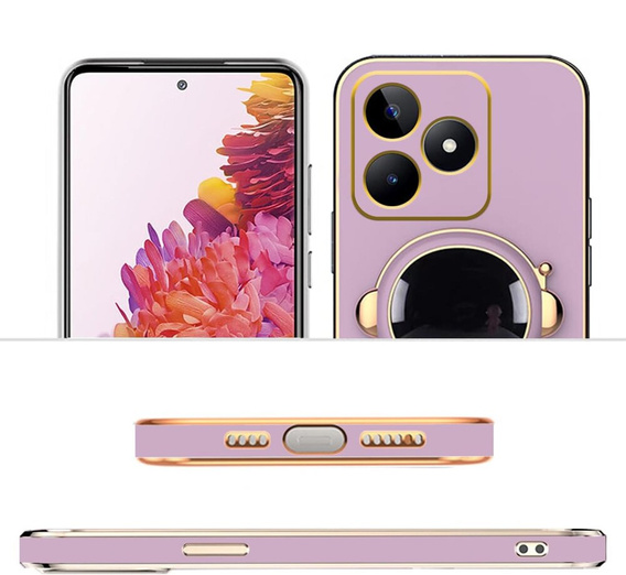 Obal na mobil pre Realme Note 50, Astronaut, fialové