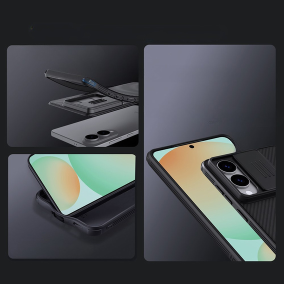 Puzdro Nillkin pre Samsung Galaxy S25 Edge, CamShield Pro MagSafe, čierne