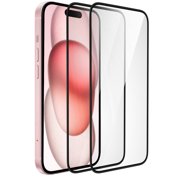 2x keramické hybridné sklo ERBORD pre iPhone 15 Plus