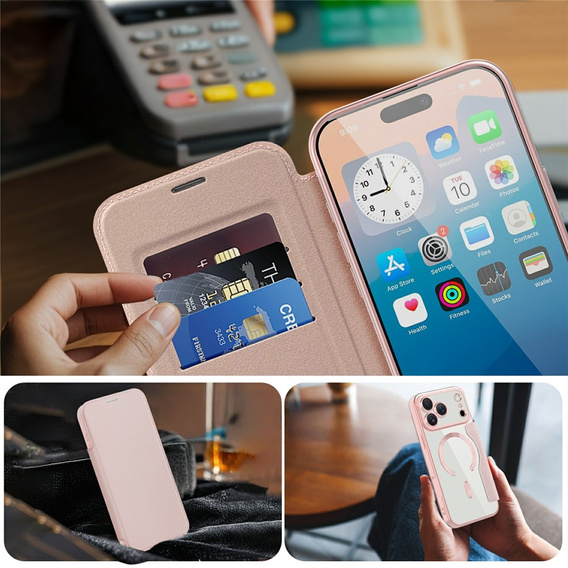 Peňaženkové flipové puzdro MagSafe RFID s ochranou fotoaparátu pre iPhone 17 Pro Max