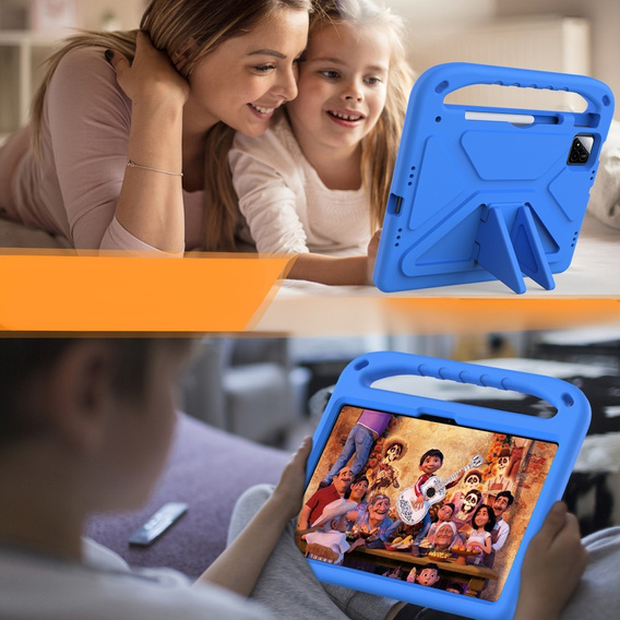 Detské puzdro pre Xiaomi Pad 7 / 7 Pro, s rukoväťou, modré