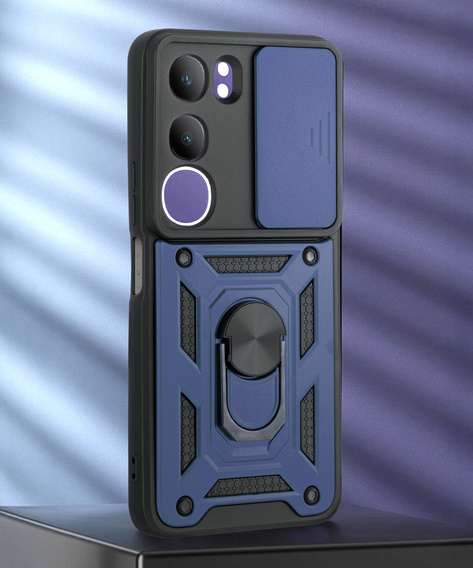 Obal na mobil pre Vivo V50 Lite 4G / 5G, CamShield Slide, modré