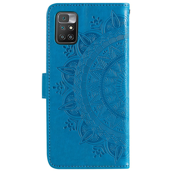 Klapkové puzdro pre Xiaomi Redmi 10, Mandala, modré
