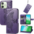 Klapkové puzdro pre Oppo A5 Pro 5G, Butterfly, fialové