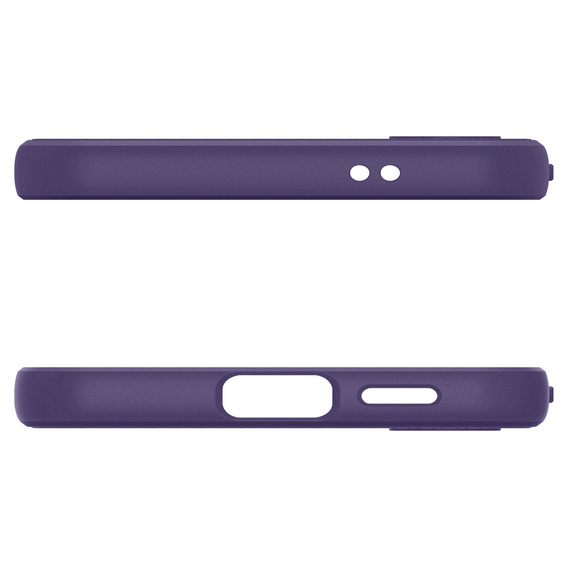 Puzdro Spigen pre Samsung Galaxy S24, Liquid Air, fialové + tvrdené sklo 9H