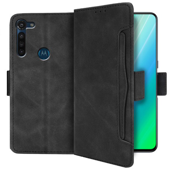 Klapkové puzdro pre Motorola Moto G8 Power, card slot, čierne