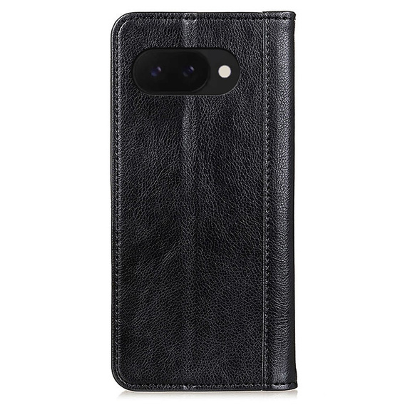 Flipové puzdro pre Google Pixel 9A, Split Leather, čierne