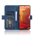 Klapkové puzdro pre Motorola Moto G15 / Motorola Moto G15 Power, Card Slot, tmavomodré