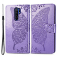 Klapkové puzdro pre Xiaomi Redmi 9, Butterfly, fialové