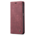 CASEME puzdro pre Samsung Galaxy M33 5G, Leather Wallet Case, bordové