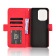 Klapkové puzdro pre Xiaomi Redmi 13, Card Slot, červené