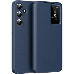 Flipové puzdro pre Samsung Galaxy S24, Smart View Wallet, modré