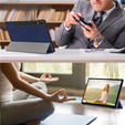 Puzdro pre Samsung Galaxy Tab S9 Plus, Smartcase s priestorom pre stylus, modré