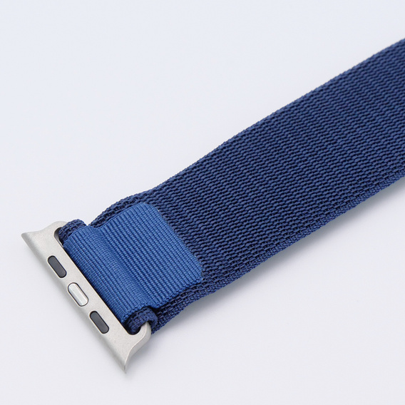 Nylonový remienok pre Apple Watch 1/2/3/4/5/6/7/8/SE/ULTRA 42/44/45/49 mm, námornícky modrý