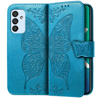 Klapkové puzdro pre Samsung Galaxy M23 5G / M13, Butterfly, modré