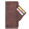 Klapkové puzdro pre Xiaomi Poco X5 Pro 5G, Card Slot, hnedé