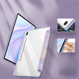 Puzdro pre Samsung Galaxy Tab S10 FE+ Plus, Smartcase Hybrid, so slotom na stylus, Marble fialové